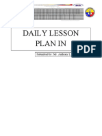 Daily Lesson Plan in Mathematics 10: Submitted By: Mr. Anthony L. Laude