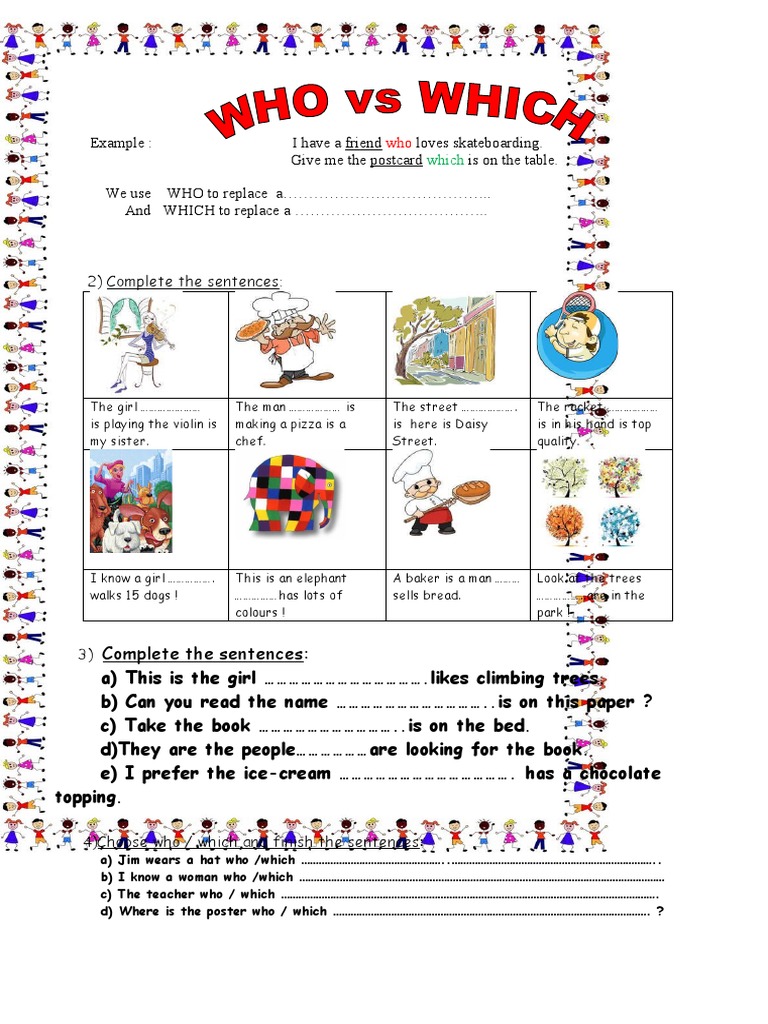 Relative Pronouns Practice Exercises | PDF