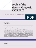 People of The Philippines v. Gregorio Corpuz: G.R. NO. 168101, 13 FEBRUARY 2006