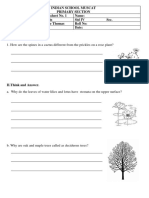 STD 4 Science WS 1 Adaptation in Plants