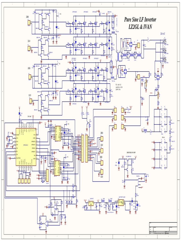 3000W Pure Sine Wave Inverter Diagram | PDF