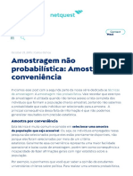 Amostragem Não Probabilística - Amostra Por Conveniência PDF