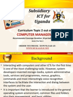 Subsidiary ICT For Uganda: Computer Management