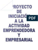 3º Proyecto de Iniciación a la actividad emprendedora y empresarial