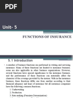 Unit-5: Functions of Insurance