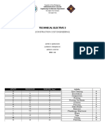 Technical Elective 3: (Construction Cost Engineering)