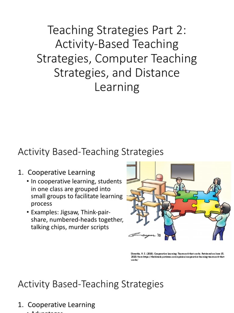 Teaching Strategies Part 2 ActivityBased Teaching Strategies