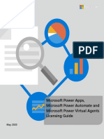 Power Apps Power Automate and Power Virtual Agents Licensing Guide - May 2020