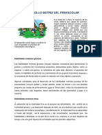 Desarrollo Motriz Del Preescolar PDF