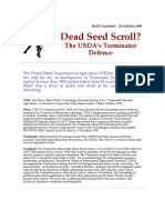 Dead Seed Scroll - The USDA's Terminator Defence