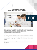 Global Standards of Quality Assurance in Clinical Trials