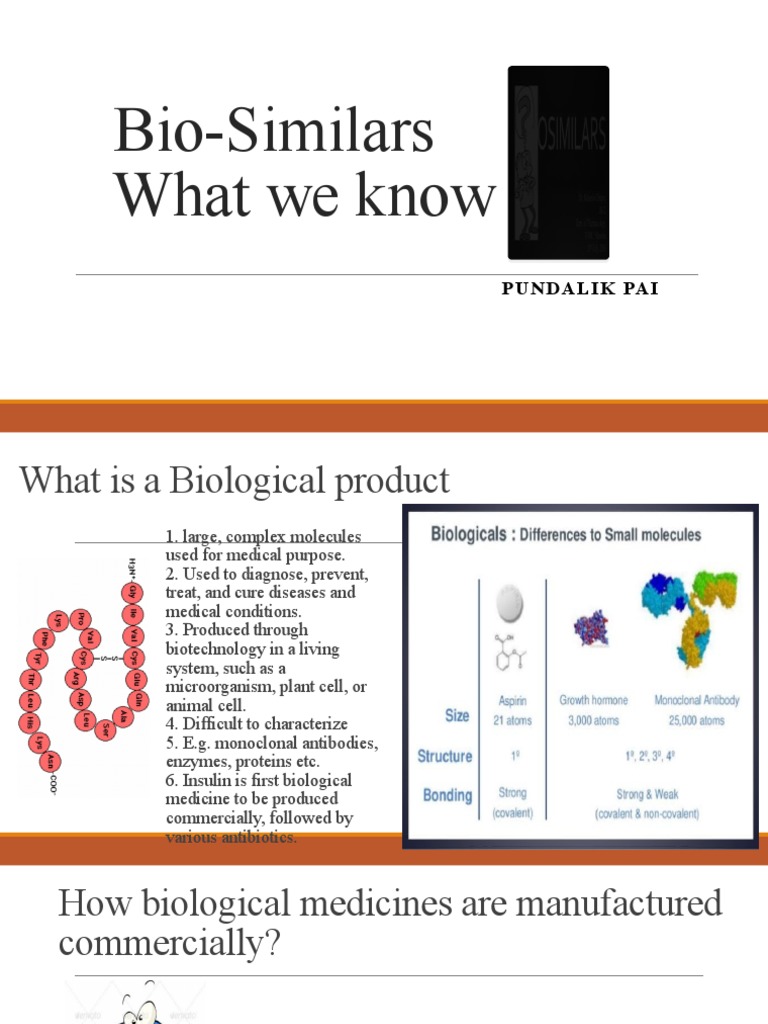 Understanding Biosimilars and Their Regulation | PDF