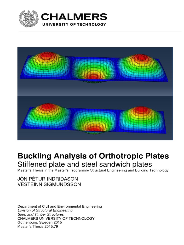 Buckling Analysis of Orthotropic Plates PDF | PDF | Buckling | Strength ...