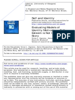 Self and Identity: To Cite This Article: Vivian L. Vignoles, Xenia Chryssochoou & Glynis M