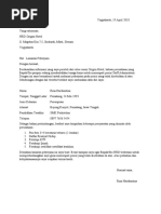 Contoh Surat Lamaran Kerja Spg Pdf