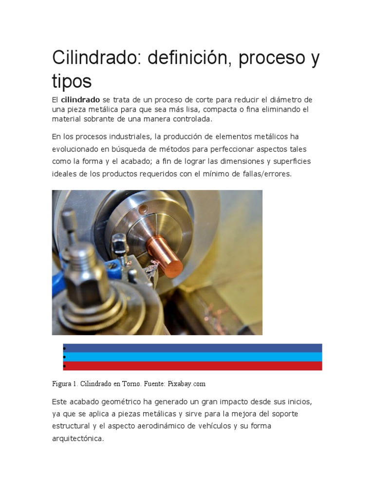 Proceso De Mecanizado Del Cilindrado Pdf Metalurgia
