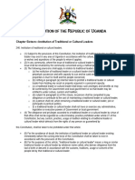 Constitution of The Republic Uganda Chapter Sixteen English PDF