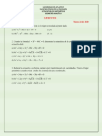 Ejercicios Ecuación General de Segundo Grado PDF