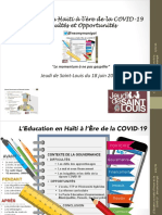 L'Education en Haïti À L'ère de La COVID-19 NM