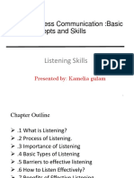 Chapter 5 Listening Skills  