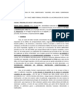 Martín Carboni - Formal Oposición a La Acumulacion de Causas Acordada