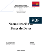 Normalización de Bases de Datos