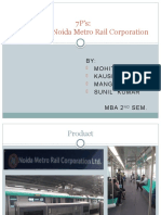7P's A Study of Noida Metro Rail Corporation, Kaushal Kishore, Team 4
