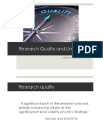 Research Quality and Limitations