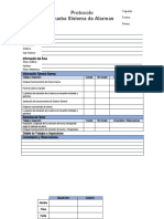 Protocolo Prueba Sistema de Alarmas