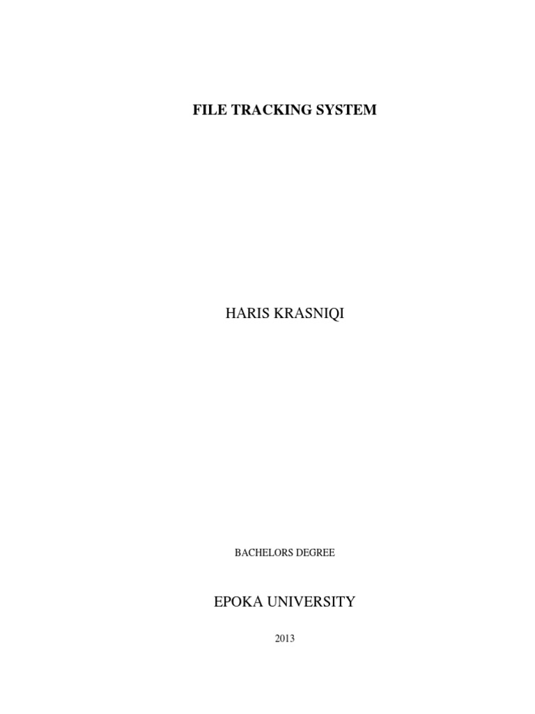 File Tracking System PDF PDF