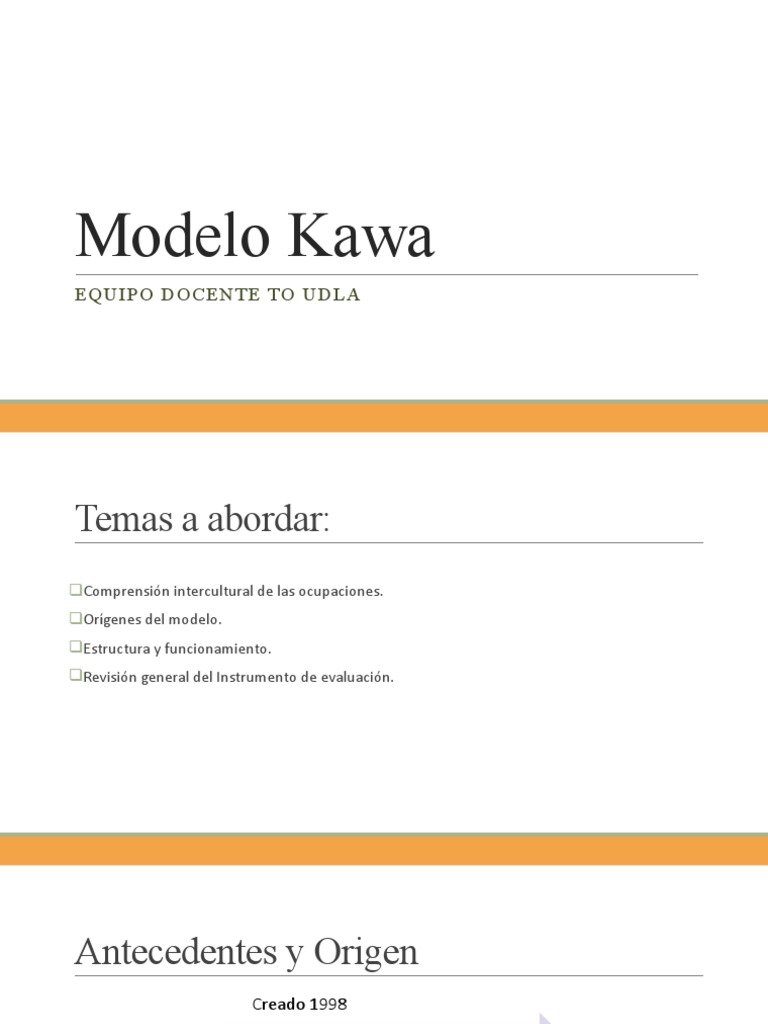 Clase 4 Modelo Kawa 1 | PDF