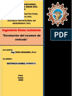 Resolucion Del Examen de Entrada-I. Sismorresistente PDF