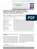 Investigation of Influence of Detailed Chemical Kinetics Mechanisms For Hydrogen On Supersonic Combustion Using Large Eddy Simulation PDF