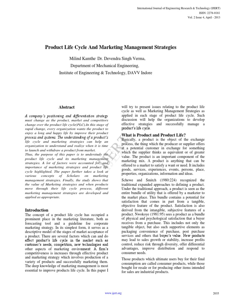 Product Life Cycle & Marketing Strategies | PDF | Marketing Strategy ...