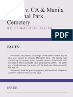 Syquia v. CA & Manila Memorial Park Cemetery: G.R. NO. 98695, 27 JANUARY 1993