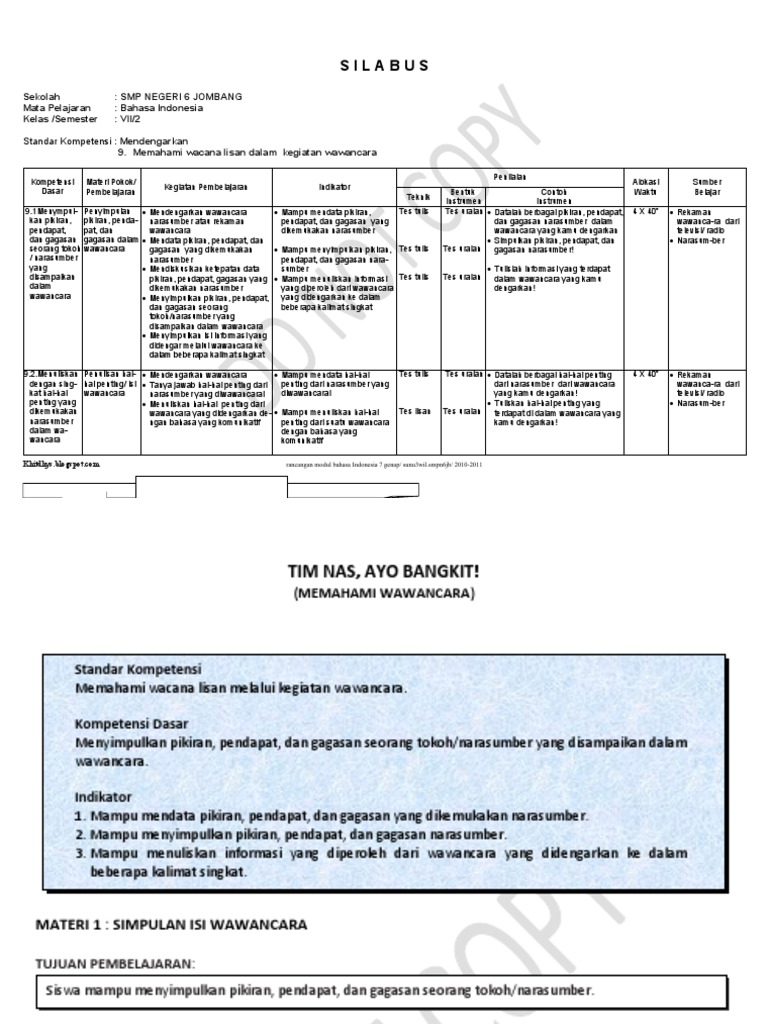 Modul Bahasa Indonesia Kelas 7 Genap Kd 9 1 Amp 9 2