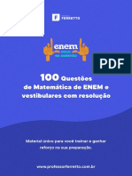 Apostila 100 Questoes de Matemática Resolvidas PDF