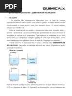 Estudo Das Solucoes Coeficiente de Solubilidade