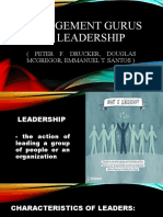 Management Gurus On Leadership
