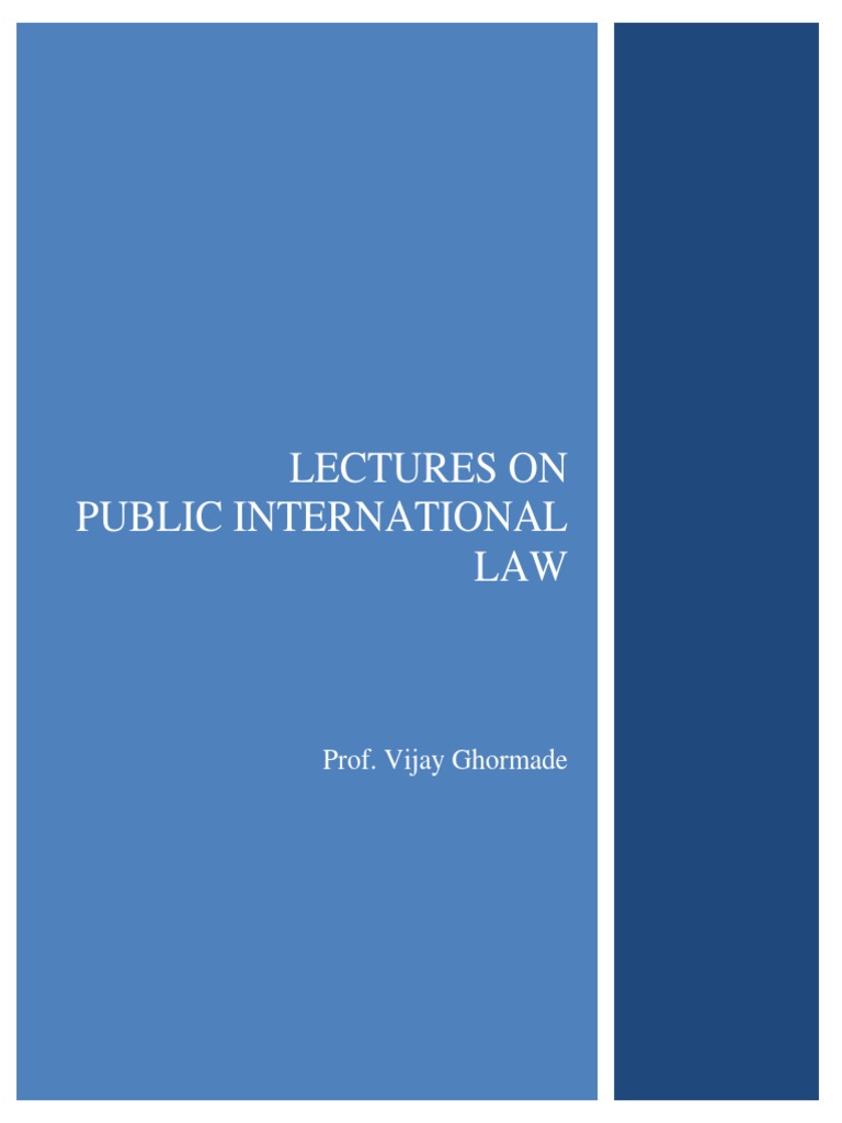 Public International Law Bokks 1 To 21 Chap-1 PDF | PDF | International ...