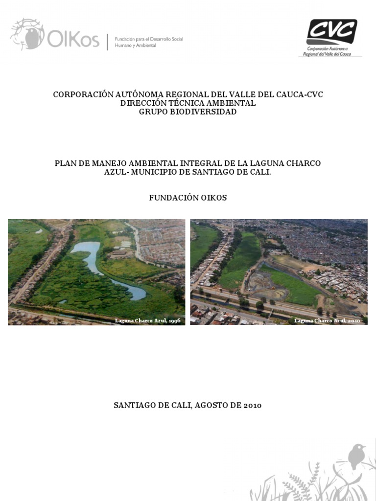 Plan de Manejo Ambiental Laguna de Charco Azul PDF | PDF | Los bosques ...