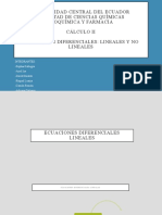 Ecuaciones Diferenciales Lineales y No Lineales