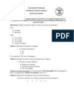 Ejemplo de Encuesta para Comportamiento de Mercado