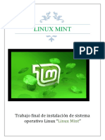 Trabajo Final de Instalación de Sistema Operativo Linux