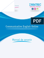 Manual del usuario de Communicative English Online