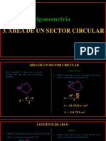Area de Un Sector Circular
