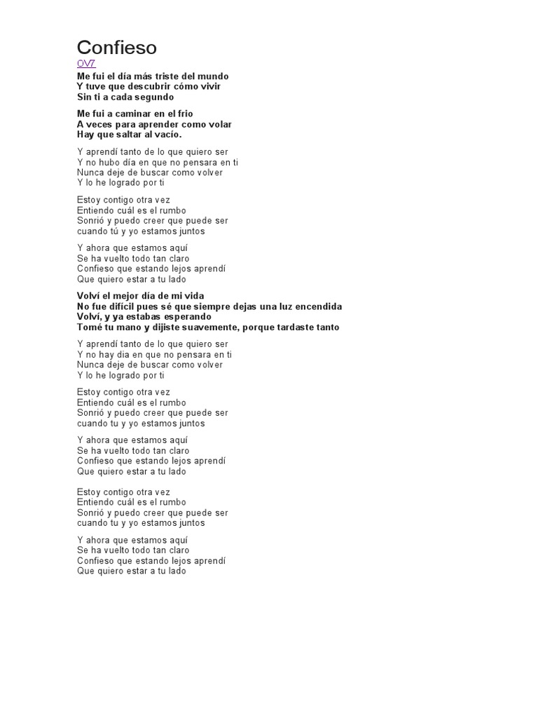 Confieso | PDF