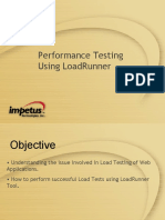 Performance Testing Using Load Runner