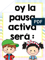 Acciones de Pausa Activa PDF