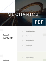 Mechanics: Introduction To